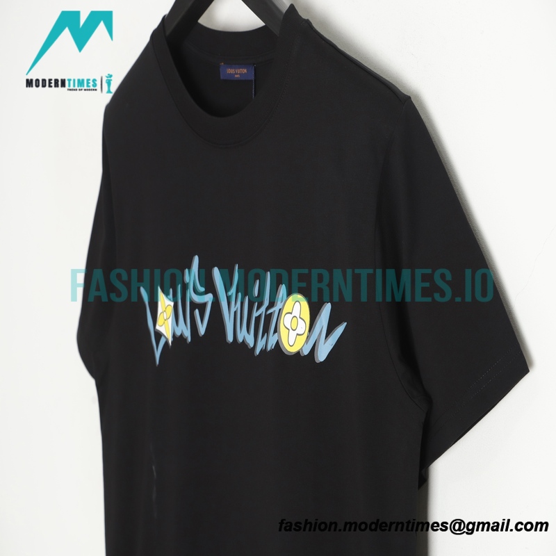 Louis Vuitton - 22ss Color Letter Print Short Sleeve