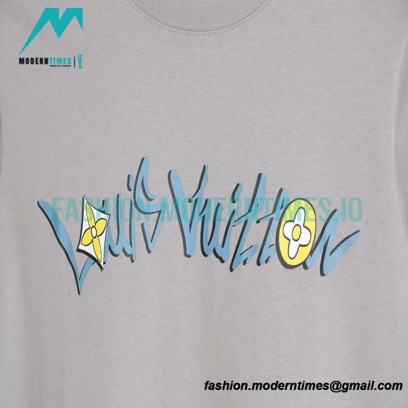Louis Vuitton - 22ss Color Letter Print Short Sleeve
