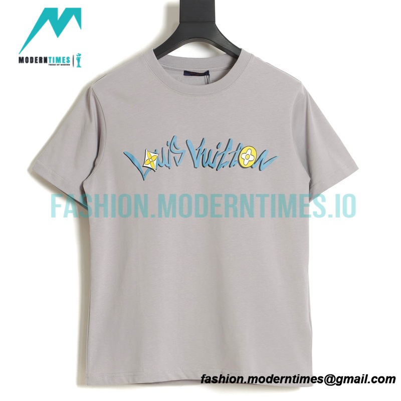 Louis Vuitton - 22ss Color Letter Print Short Sleeve