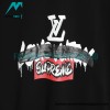 Louis vuitton - Supreme 2023 Co-branded Graffiti Print Crewneck Short Sleeve T-shirt