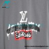 Louis vuitton - Supreme 2023 Co-branded Graffiti Print Crewneck Short Sleeve T-shirt