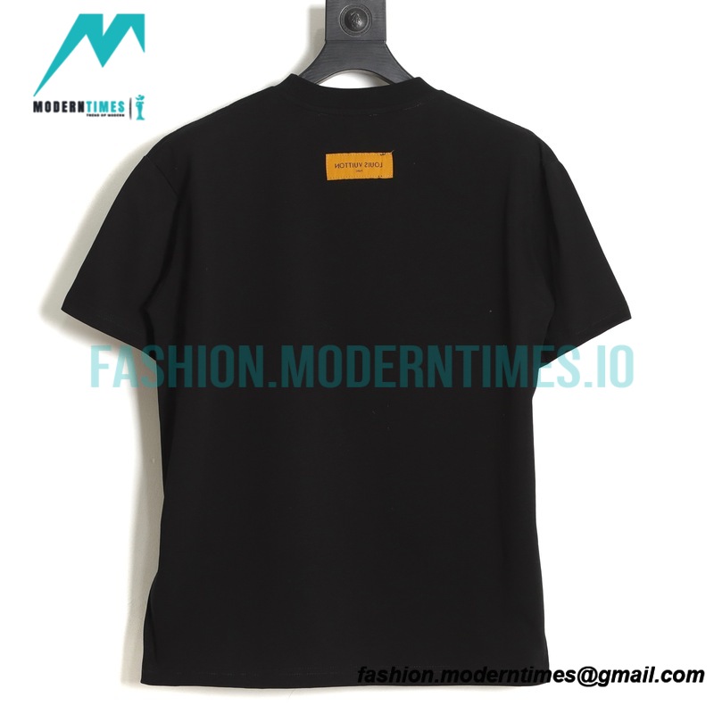 Louis vuitton - Supreme 2023 Co-branded Graffiti Print Crewneck Short Sleeve T-shirt