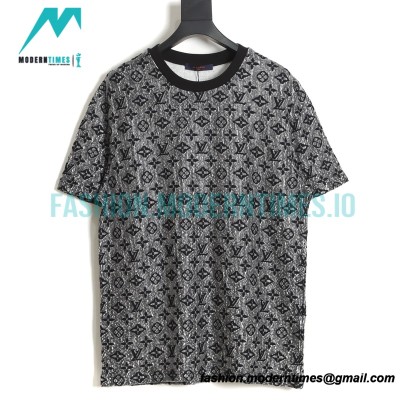 Louis Vuitton - 23Fw Overlay Perspective Mesh Full Print Short Sleeves