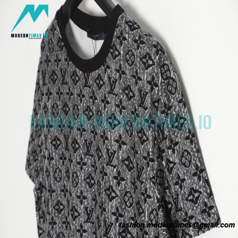 Louis Vuitton - 23Fw Overlay Perspective Mesh Full Print Short Sleeves