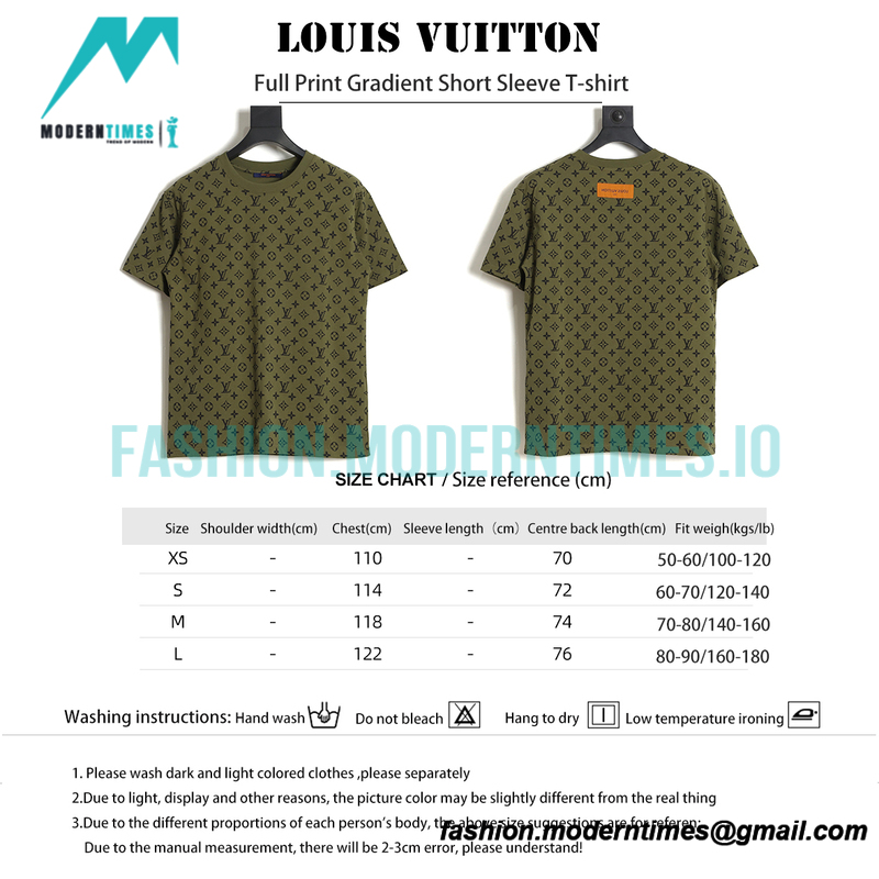 Louis Vuitton - Full Print Gradient Short Sleeve T-shirt