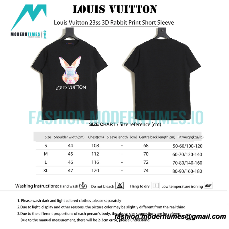 Louis Vuitton - 23ss 3D Rabbit Print Short Sleeve