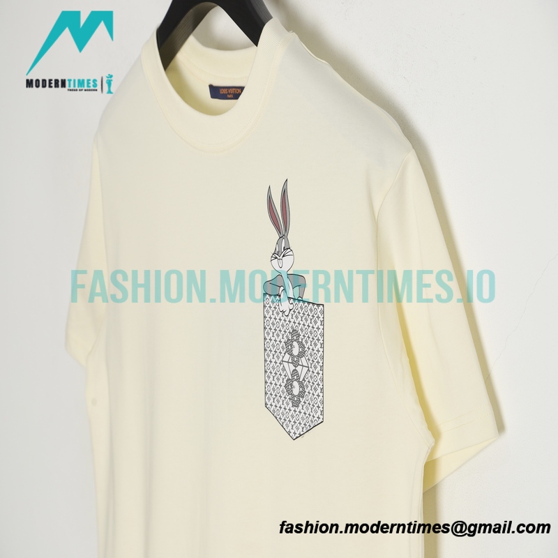 Louis Vuitton - 23ss Fake Pocket Looney Tunes Printed Short Sleeve