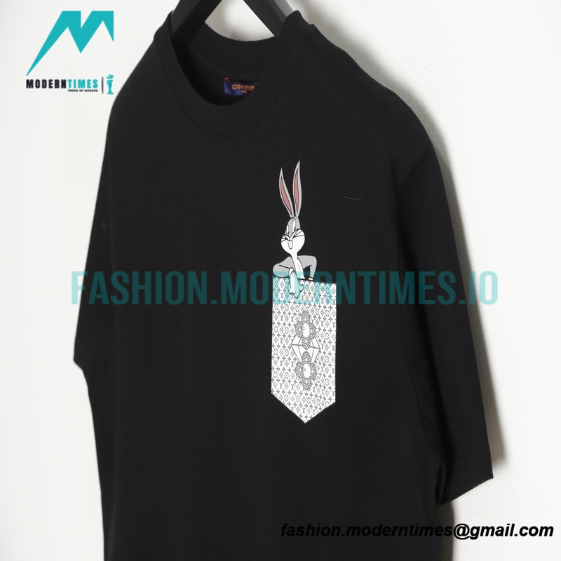 Louis Vuitton - 23ss Fake Pocket Looney Tunes Printed Short Sleeve
