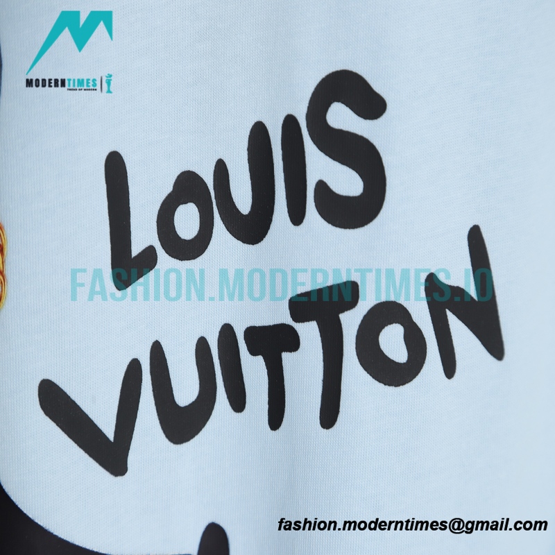 Louis Vuitton - 23ss Cartoon Gentleman Puppy Print T-shirt