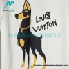 Louis Vuitton - 23ss Cartoon Gentleman Puppy Print T-shirt