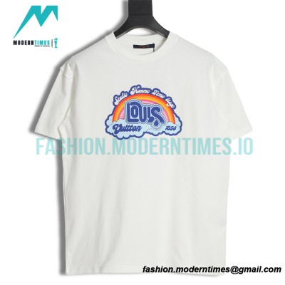 Louis Vuitton - 23SS Rainbow Print Short-sleeved T-shirt