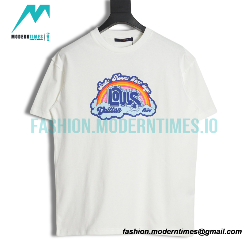 Louis Vuitton - 23SS Rainbow Print Short-sleeved T-shirt