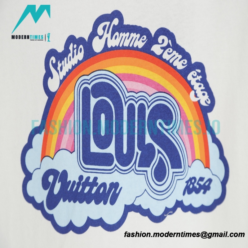 Louis Vuitton - 23SS Rainbow Print Short-sleeved T-shirt