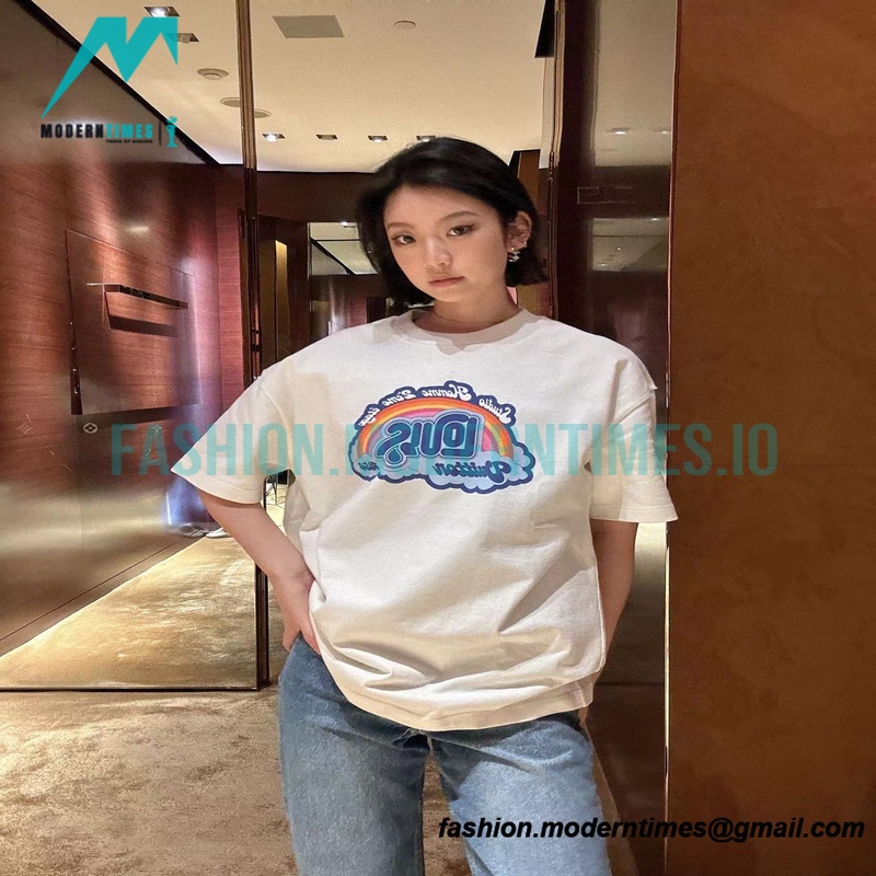Louis Vuitton - 23SS Rainbow Print Short-sleeved T-shirt