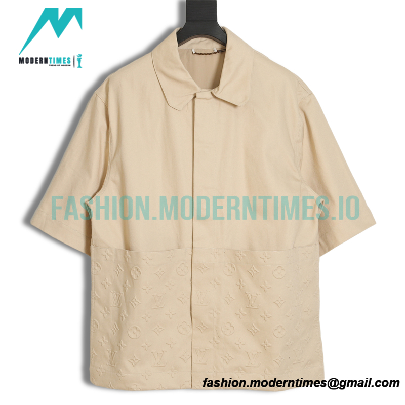 Louis Vuitton - Dark Presbytery Denim Short-sleeved Shirt