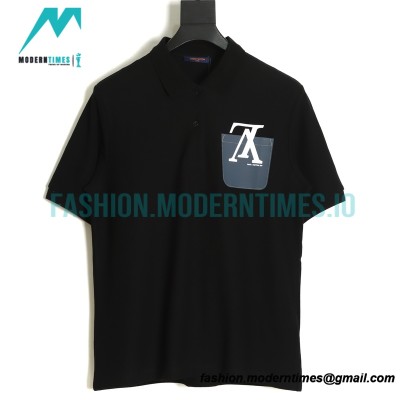 Louis Vuitton - 22ss Fake Pocket Inverted Letter Polo Short Sleeve