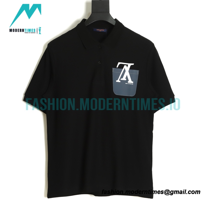Louis Vuitton - 22ss Fake Pocket Inverted Letter Polo Short Sleeve