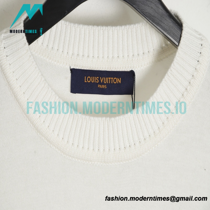 Louis Vuitton - Brooch Letter Knit Short Sleeve T-shirt