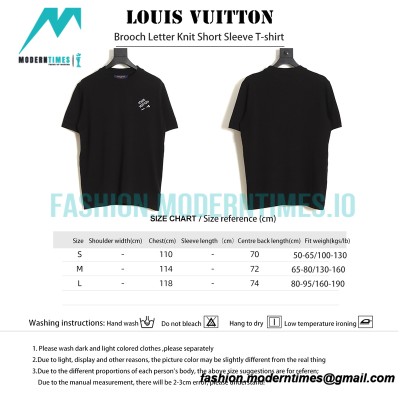 Louis Vuitton - Brooch Letter Knit Short Sleeve T-shirt