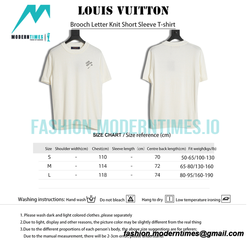 Louis Vuitton - Brooch Letter Knit Short Sleeve T-shirt