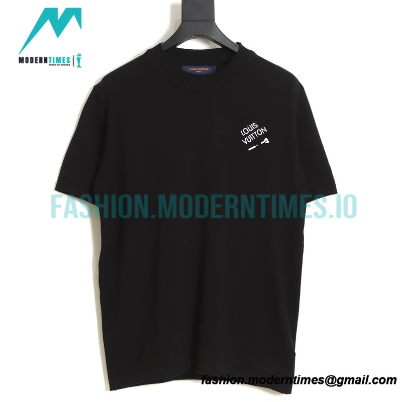 Louis Vuitton - Brooch Letter Knit Short Sleeve T-shirt