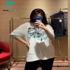 Louis Vuitton - 23SS Black Floral Short-sleeved T-shirt