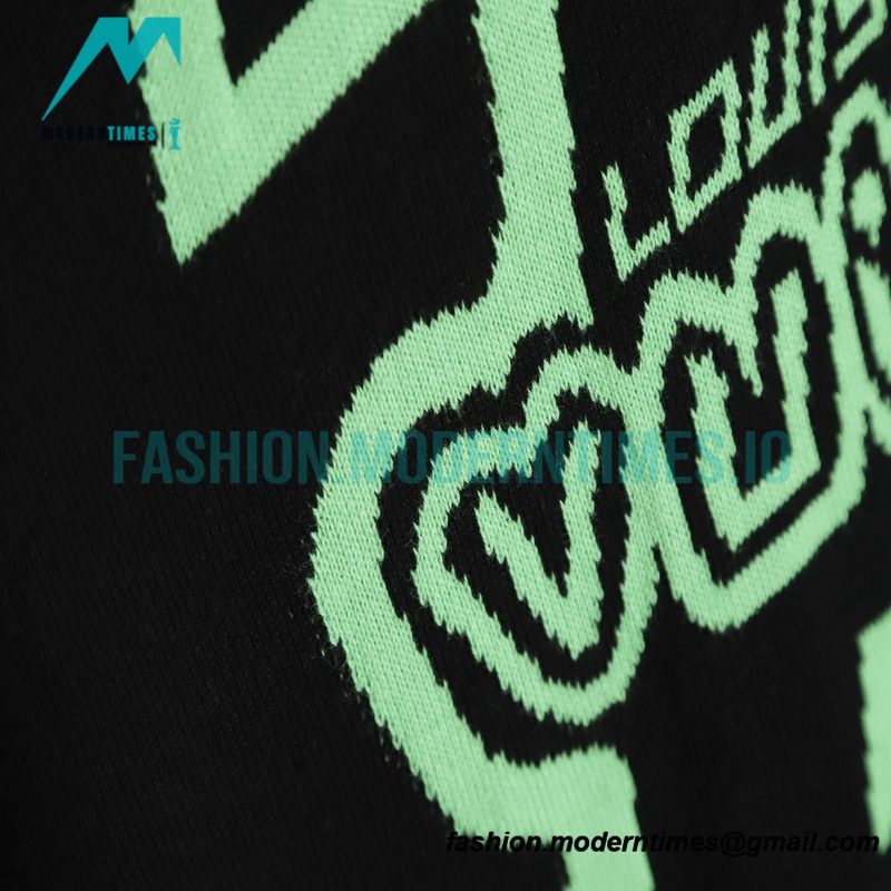 Louis Vuitton - 1854 Digital Pattern Knitted Round Neck Short Sleeve