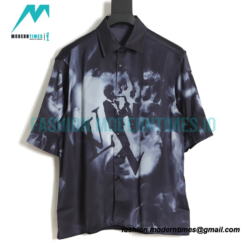  Louis Vuitton - 23FW Jazz Artist Printed Short-sleeved Shirt