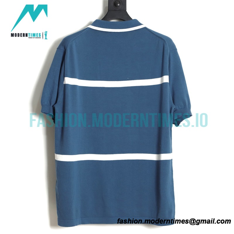 Louis Vuitton - 23FW New Vintage Cycling Embroidered Lapel Polo Shirt