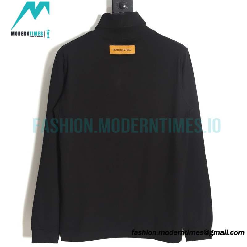 Louis Vuitton - 22SS Embroidered Letter Turtleneck With Long Sleeves