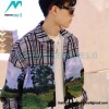 Louis Vuitton - 23FW Landscape Check Long-sleeved Shirt
