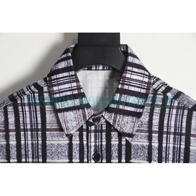 Louis Vuitton - 23FW Landscape Check Long-sleeved Shirt