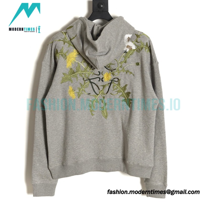 Loewe - 23SS Dandelion Flower Embroidered Hoodie