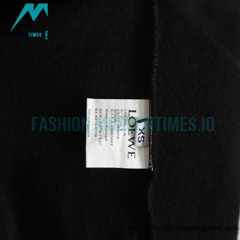 Loewe - 22FW Hand-painted Graffiti Letter-neck Hoodie