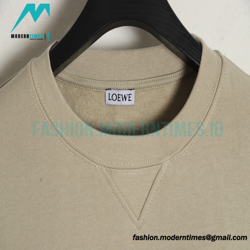 Loewe - 22FW Hand-painted Graffiti Letter-neck Hoodie