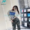 Loewe - 22FW Hand-painted Graffiti Letter-neck Hoodie