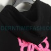 Loewe - 22SS Phosphor Embroidery Black Powder Four-leaf Clover Hoodie