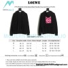 Loewe - 22SS Phosphor Embroidery Black Powder Four-leaf Clover Hoodie