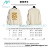 Loewe - Four-leaf Clover Letter Embroidered Round Neck Hoodie
