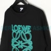 Loewe - Four-leaf Clover Letter Embroidered Round Neck Hoodie