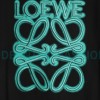 Loewe - Four-leaf Clover Letter Embroidered Round Neck Hoodie