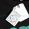 Loewe - Four-leaf Clover Letter Embroidered Round Neck Hoodie