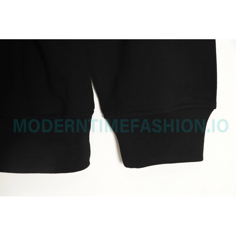Loewe - Four-leaf Clover Letter Embroidered Round Neck Hoodie