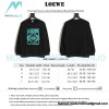 Loewe - Four-leaf Clover Letter Embroidered Round Neck Hoodie