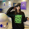 Loewe - Four-leaf Clover Letter Embroidered Round Neck Hoodie