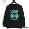 Loewe - Four-leaf Clover Letter Embroidered Round Neck Hoodie
