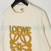 Loewe - Four-leaf Clover Letter Embroidered Round Neck Hoodie