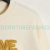 Loewe - Four-leaf Clover Letter Embroidered Round Neck Hoodie