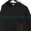 Loewe - 23Fw Pocket Embroidered Crew Neck Hoodie