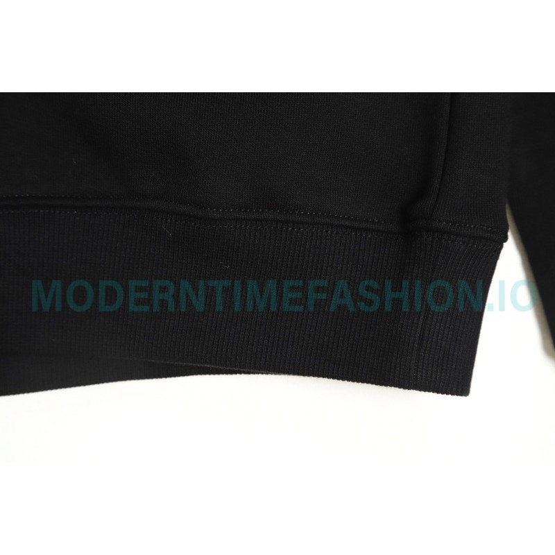 Loewe - 23Fw Pocket Embroidered Crew Neck Hoodie